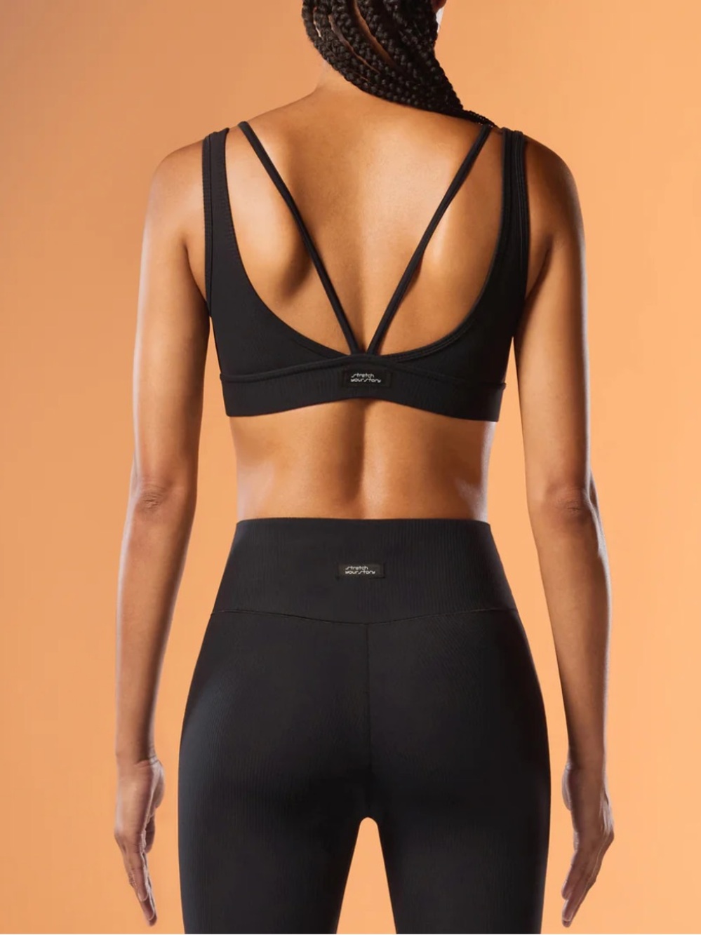 Stretch your story Butter Ease Layered Bra and leggings SET